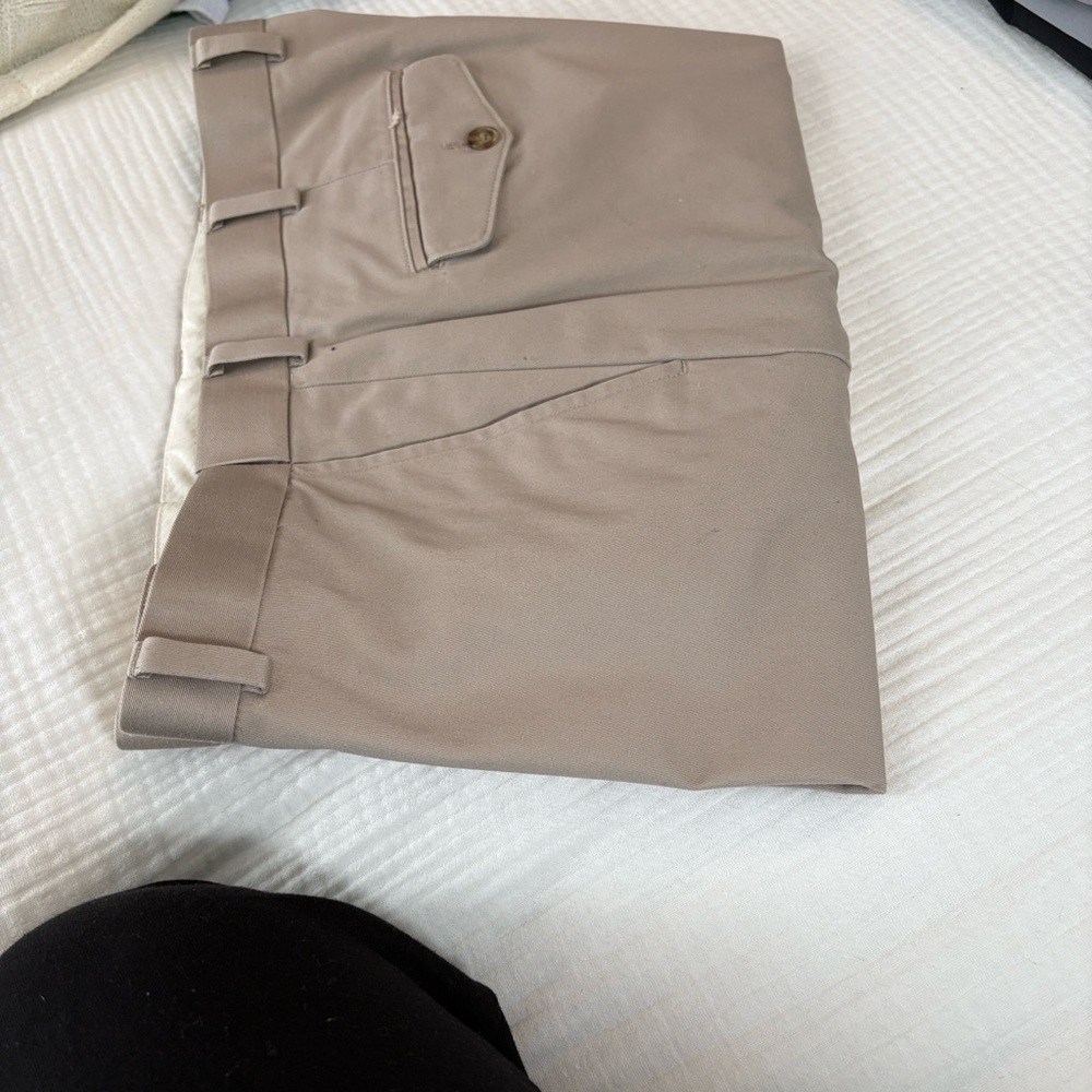 L.L.Bean taupe Comfort Waist Cotton Pants